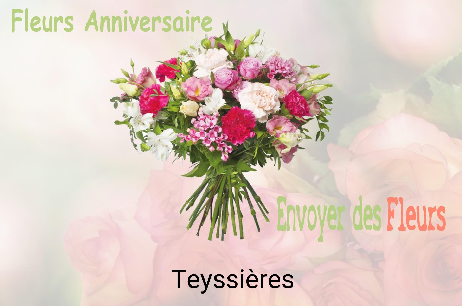 Bouquet de fleurs d’anniversaire livré à Teyssières