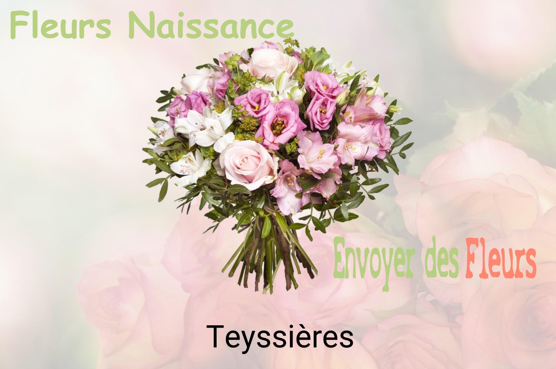 Bouquet de fleurs de naissance livré à Teyssières